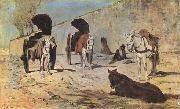 Giovanni Segantini Roman Carts (mk09) Spain oil painting artist